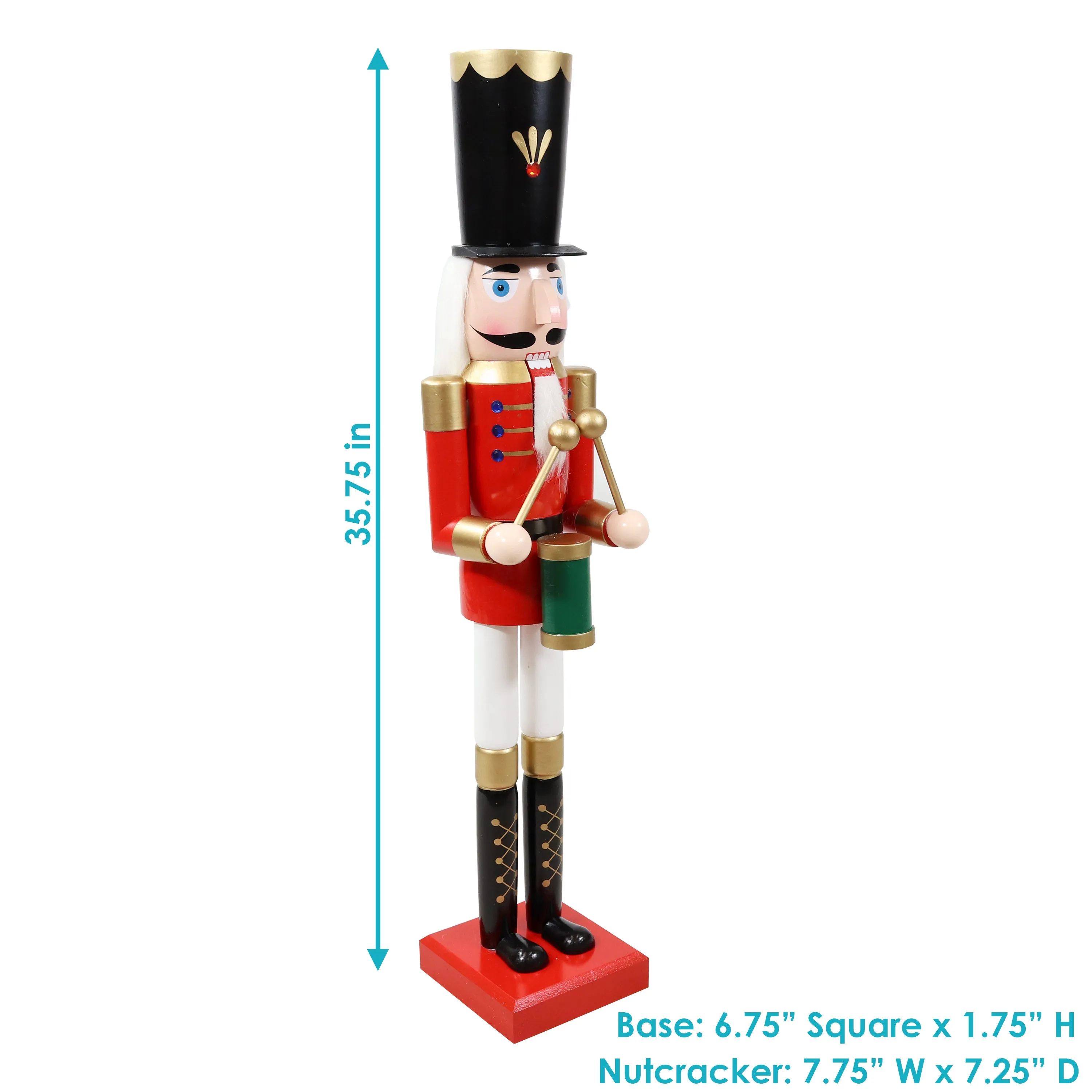 Sunnydaze Noah the Harmonious Indoor Nutcracker Statue - 35.75"