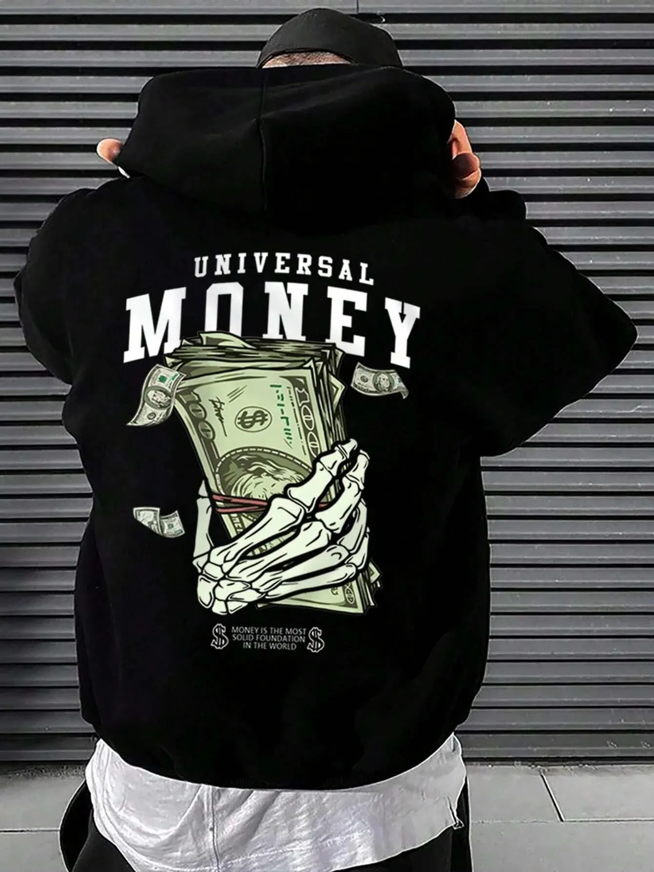 SXV  'universal money’ Printed Cool Aesthetic Sweatshirt Hoodie