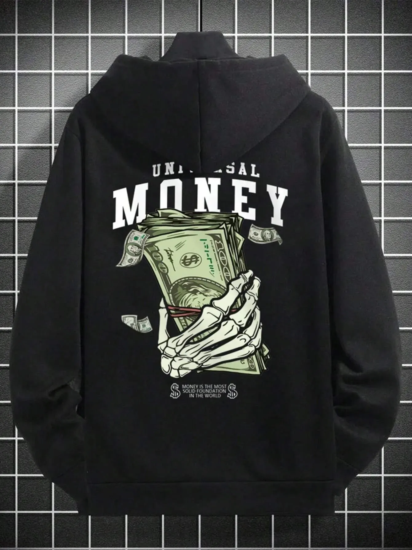 SXV  'universal money’ Printed Cool Aesthetic Sweatshirt Hoodie