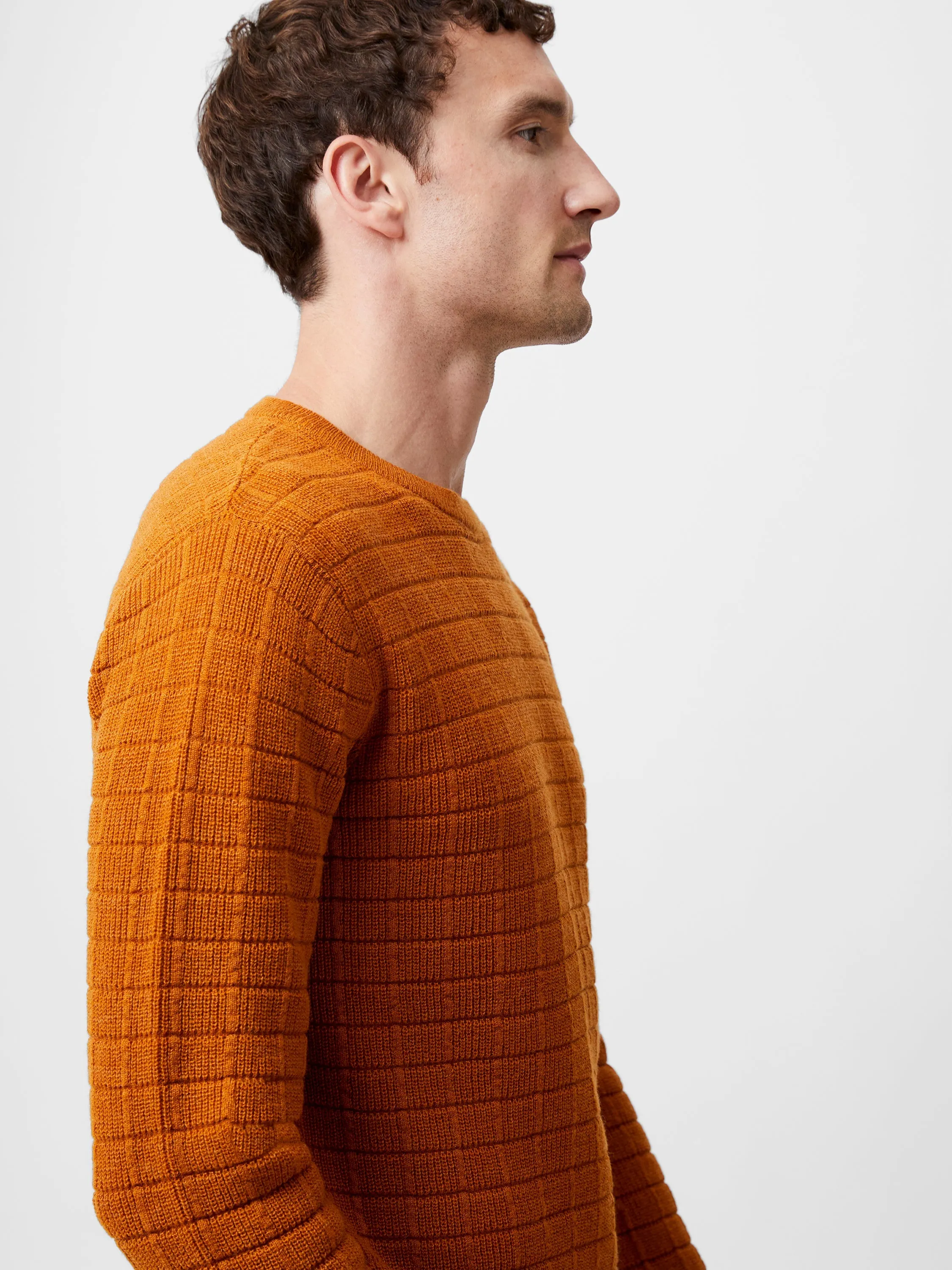 Textured Crew Neck Jumper