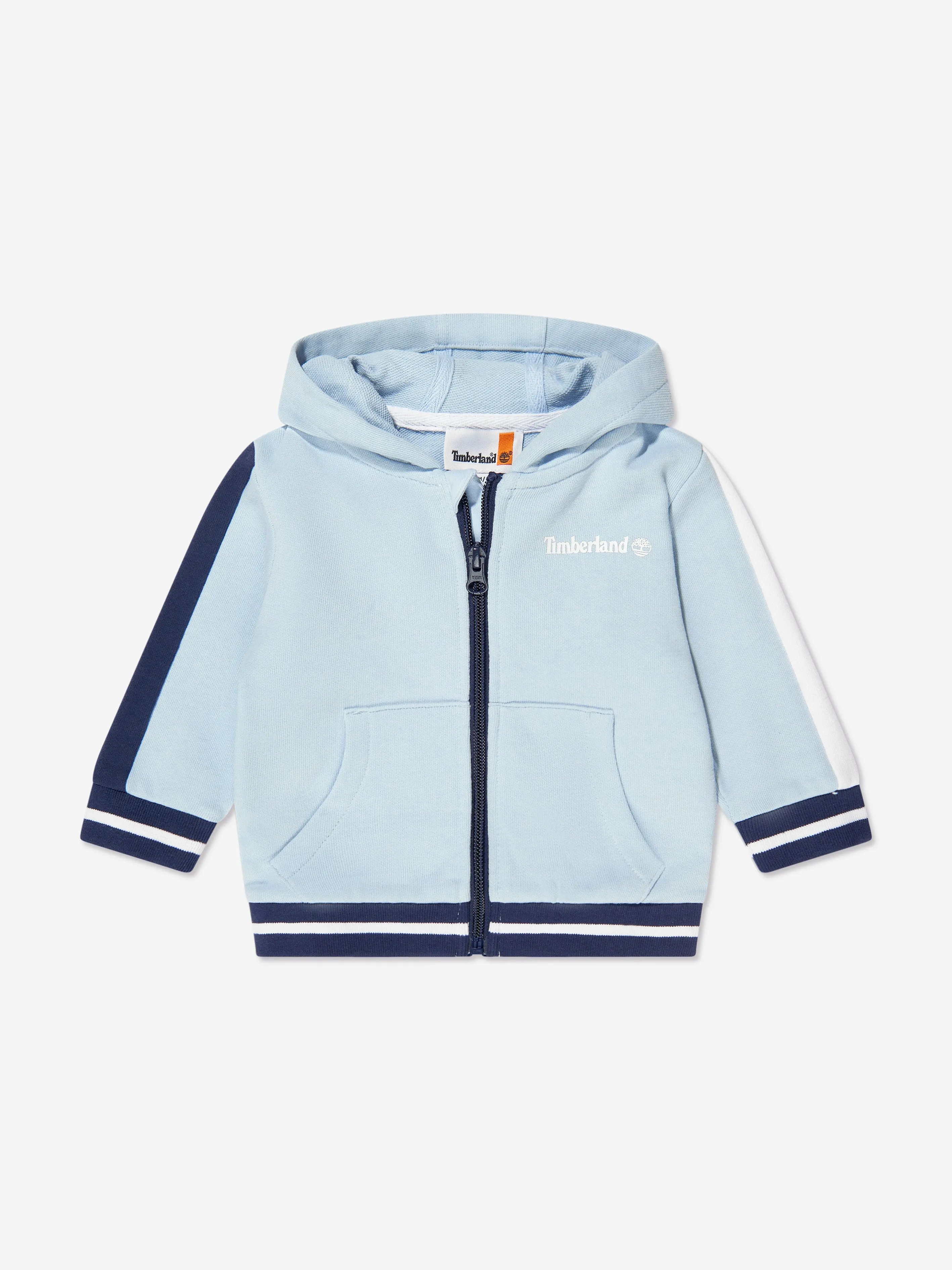 Timberland Baby Boys Zip Up Hoodie in Blue