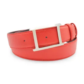 Tomato Red Dauphin Open Plate Belt