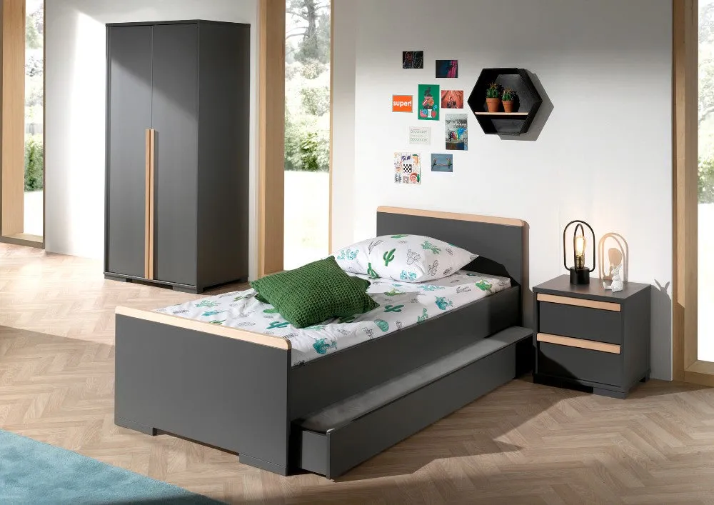 Vipack - London 2 Door Wardrobe - Grey