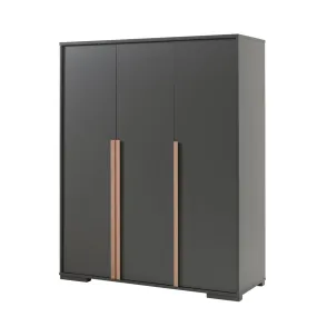 Vipack - London 3 Door Wardrobe - Grey