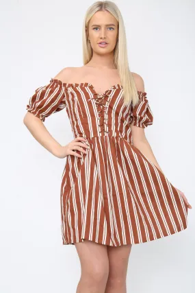 Womens Striped Dress